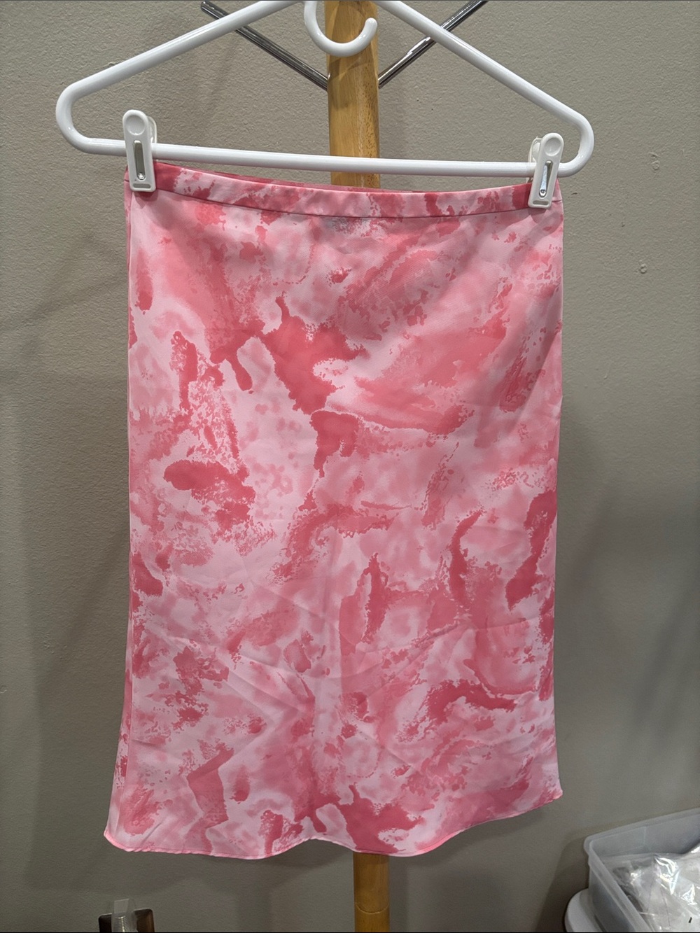U2 Pink Marble A-Line Skirt - Women's Silky Print